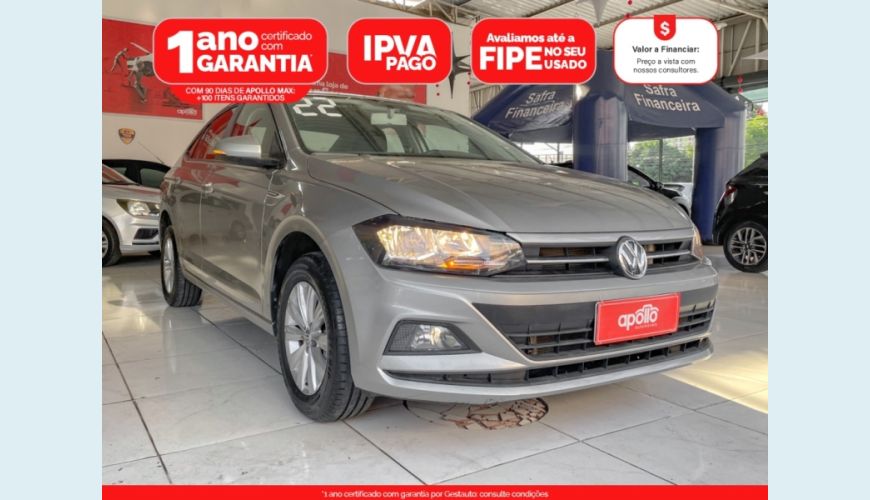 VOLKSWAGEN VIRTUS 1.0 200 TSI COMFORTLINE AUT. - PRATA - 2022 Foto 1 (Grande)