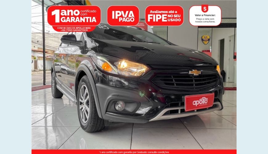 CHEVROLET ONIX 1.4 MPFI ACTIV 8V FLEX 4P AUT. - PRETO - 2018 Foto 1 (Grande)