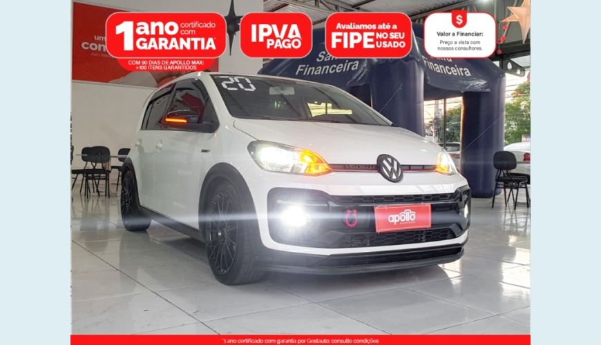 VOLKSWAGEN UP 1.0 170 TSI TOTAL FLEX XTREME 4P MANUAL - BRANCO - 2020 Foto 1 (Grande)