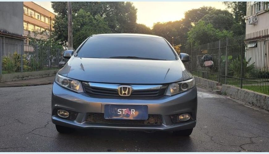 HONDA CIVIC LXS - CINZA - 2013 Foto 1 (Grande)