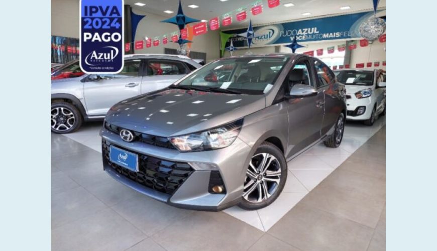 HYUNDAI HB 20S 1.0 TGDI FLEX PLATINUM PLUS AUT. - CINZA - 2023 Foto 1 (Grande)