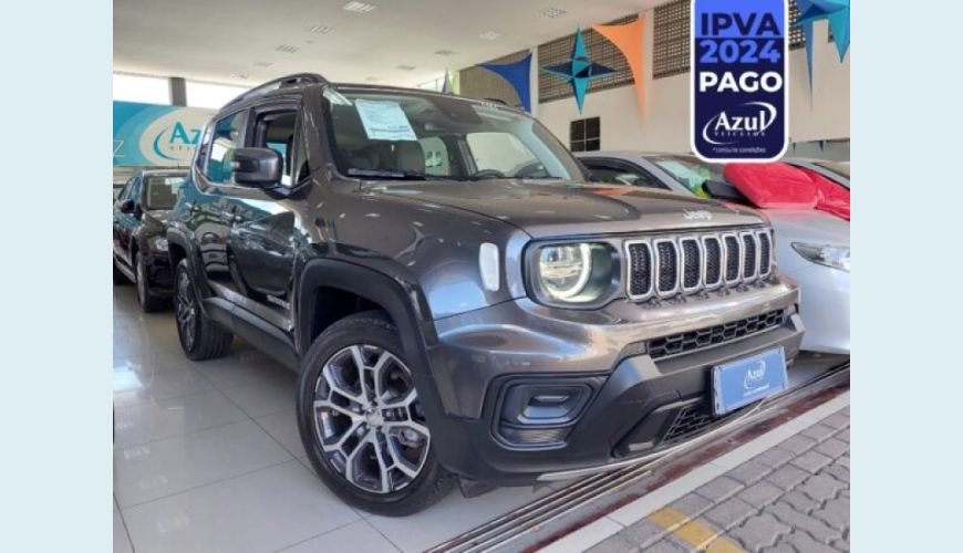 JEEP RENEGADE 1.3 T270 TURBO FLEX LONGITUDE AT6 - CINZA - 2022 Foto 1 (Grande)