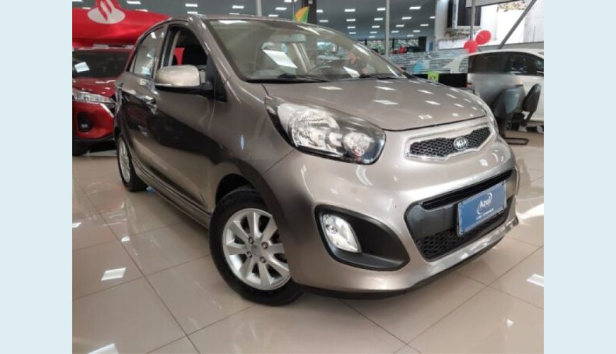 KIA PICANTO 1.0 EX 12V FLEX 4P MANUAL - CINZA - 2014 Foto 1 (Grande)