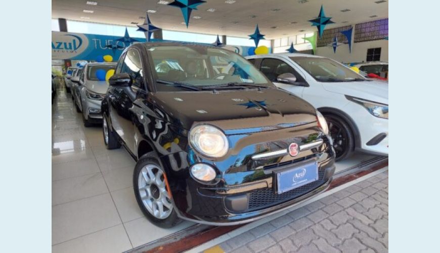 FIAT 500 1.4 CULT 8V FLEX 2P AUT. - PRETO - 2015 Foto 1 (Grande)