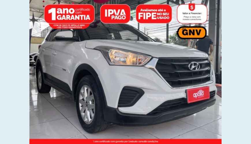 HYUNDAI CRETA 1.6 16V FLEX ATTITUDE AUT. - BRANCO - 2020 Foto 1 (Grande)