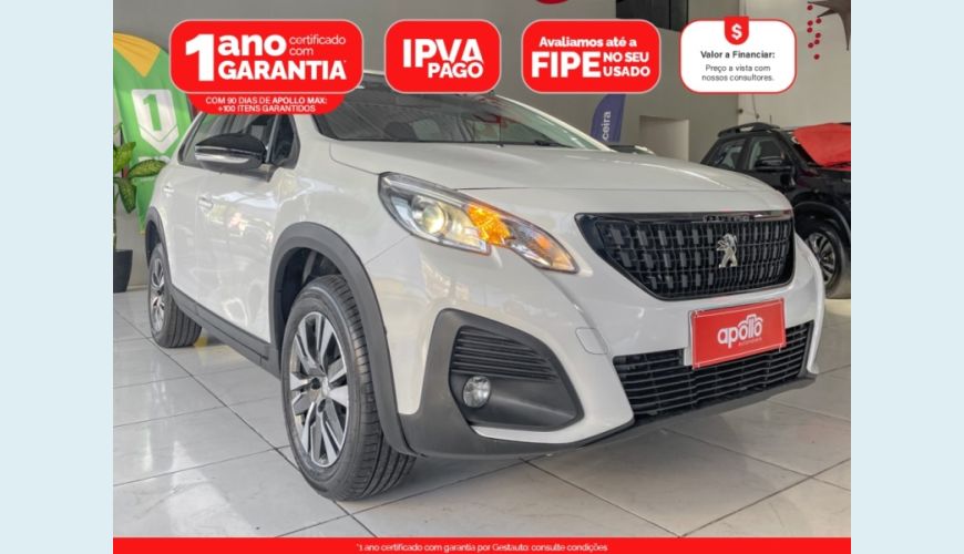 PEUGEOT 2008 1.6 16V FLEX ALLURE 4P AUT. - BRANCO - 2022 Foto 1 (Grande)