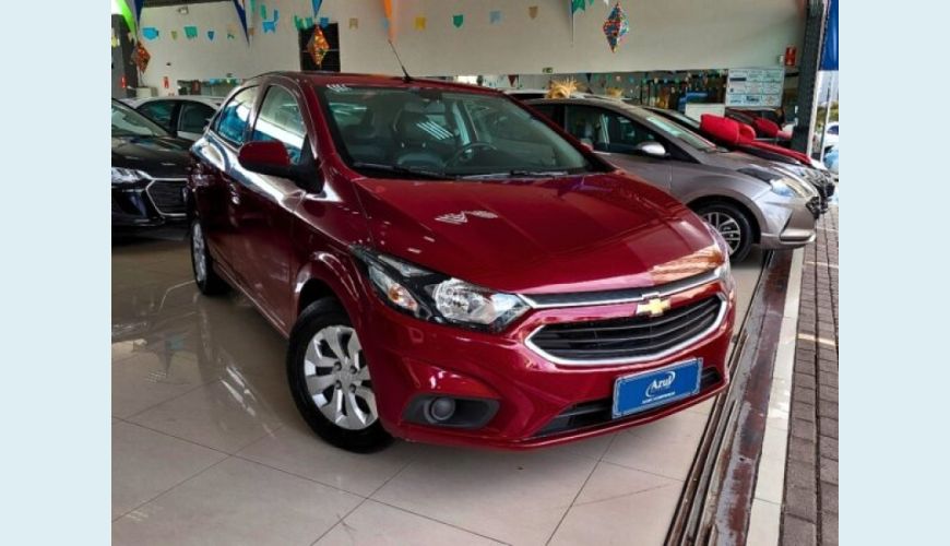 CHEVROLET ONIX 1.0 MPFI LT 8V FLEX 4P MANUAL - VERMELHO - 2019 Foto 1 (Grande)