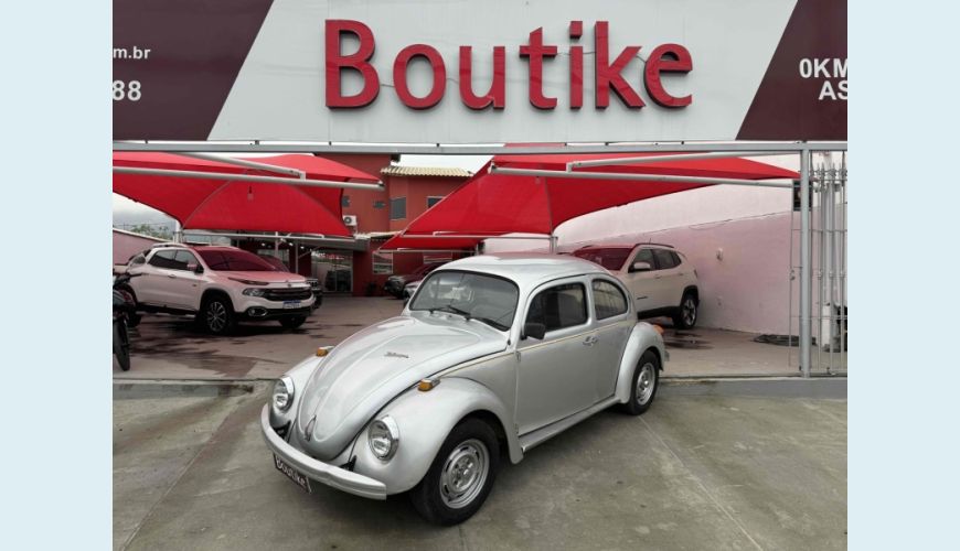 VOLKSWAGEN FUSCA 1.6 8V 2P MANUAL - PRATA - 1996 Foto 1 (Grande)