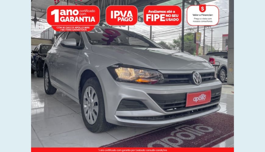 VOLKSWAGEN POLO 1.0 MPI TOTAL FLEX MANUAL - PRATA - 2020 Foto 1 (Grande)
