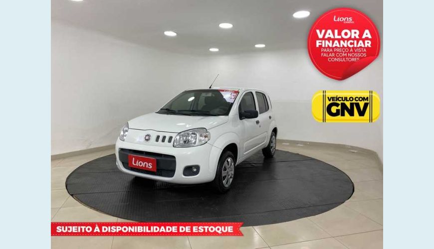 FIAT UNO VIVACE 1.0 8V FLEX 4P - BRANCO - 2013 Foto 1 (Grande)