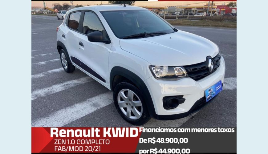RENAULT KWID ZEN 1.0 FLEX 12V 5P MEC. - BRANCO - 2021 Foto 1 (Grande)