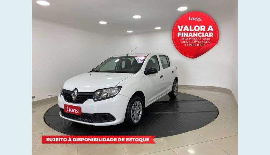 RENAULT SANDERO EXPRESSION 1.0 12V SCE FLEX - BRANCO - 2020 Foto 1 (Grande)