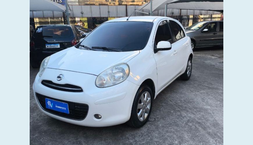 NISSAN MARCH S 1.0 12V FLEX 5P - BRANCO - 2014 Foto 1 (Grande)