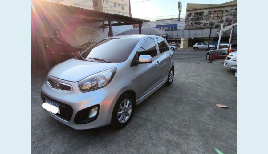 KIA PICANTO EX 1.1/1.0/ 1.0 FLEX MEC. - PRATA - 2012 Foto 1 (Grande)