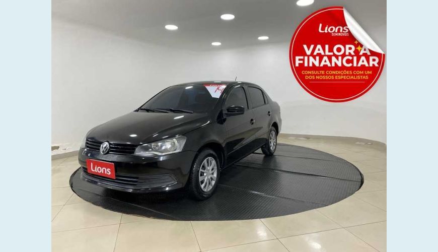 VOLKSWAGEN VOYAGE (G6) 1.0 TEC TOTAL FLEX - PRETO - 2013 Foto 1 (Grande)