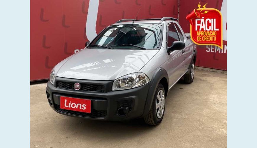 FIAT STRADA HARD WORKING 1.4 FLEX (CABINE ESTENDIDA) - PRATA - 2018 Foto 1 (Grande)