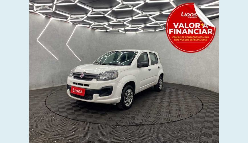 FIAT UNO ATTRACTIVE 1.0 8V FLEX 4P - BRANCO - 2019 Foto 1 (Grande)