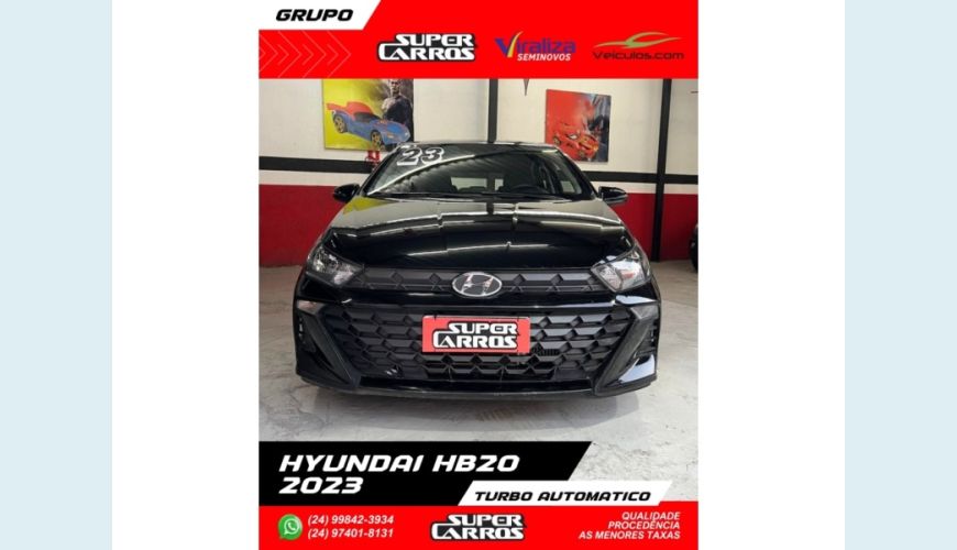 HYUNDAI HB 20 - PRETO - 2023 Foto 1 (Grande)