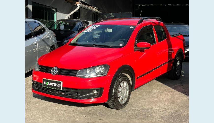 VOLKSWAGEN SAVEIRO TRENDLINE 1.6 T.FLEX 8V CD - VERMELHO - 2015 Foto 1 (Grande)