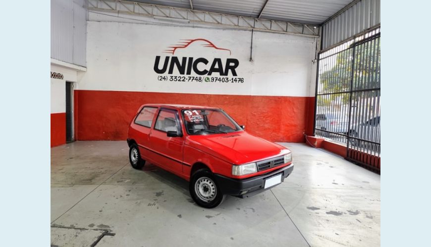 FIAT UNO - VERMELHO - 1991 Foto 1 (Grande)