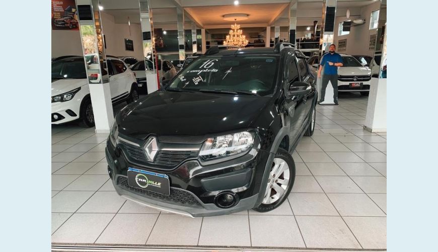 RENAULT SANDERO STEP 16R - PRETO - 2016 Foto 1 (Grande)