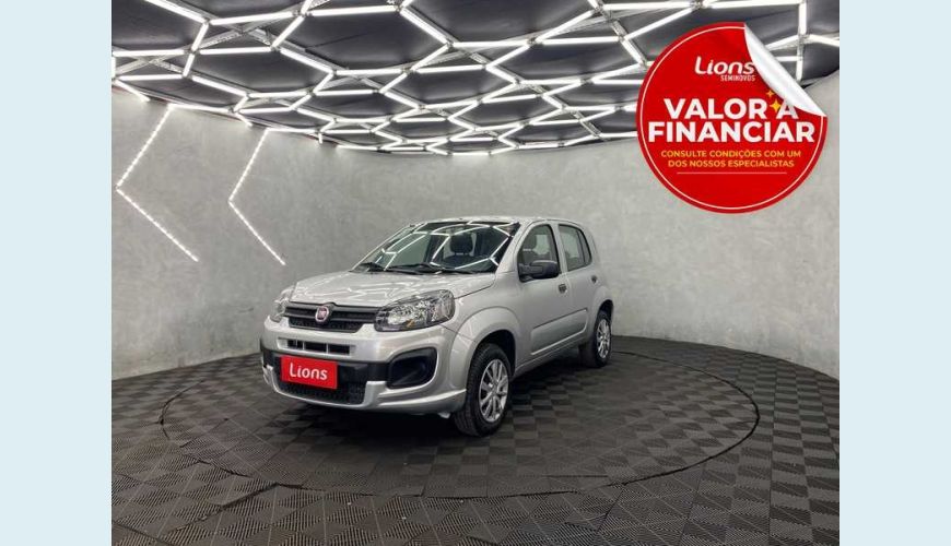FIAT UNO ATTRACTIVE 1.0 - PRATA - 2021 Foto 1 (Grande)