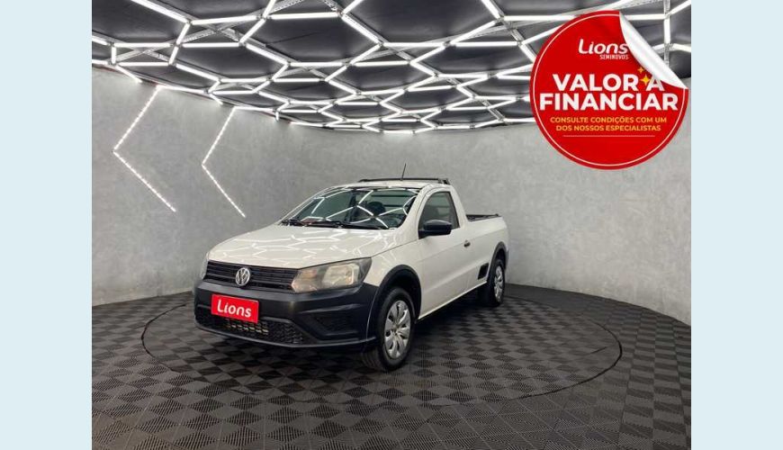 VOLKSWAGEN SAVEIRO ROBUST 1.6 MSI CS FLEX - BRANCO - 2018 Foto 1 (Grande)