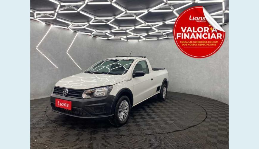 VOLKSWAGEN SAVEIRO ROBUST 1.6 MSI CS FLEX - BRANCO - 2020 Foto 1 (Grande)