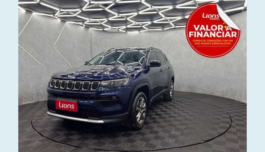 JEEP COMPASS LONGITUDE 1.3 T270 AUT. FLEX - AZUL - 2023 Foto 1 (Grande)
