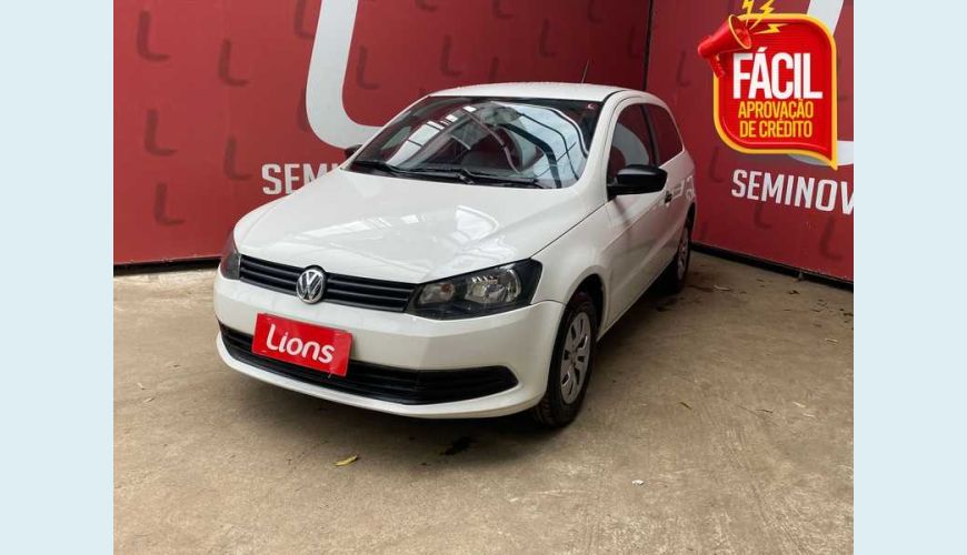 VOLKSWAGEN GOL 1.0 ECOMOTION(G4) FLEX 2P - BRANCO - 2013 Foto 1 (Grande)