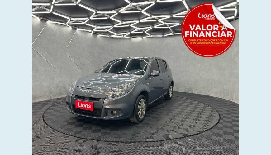 RENAULT SANDERO EXPRESSION 1.6 8V FLEX - CINZA - 2014 Foto 1 (Grande)
