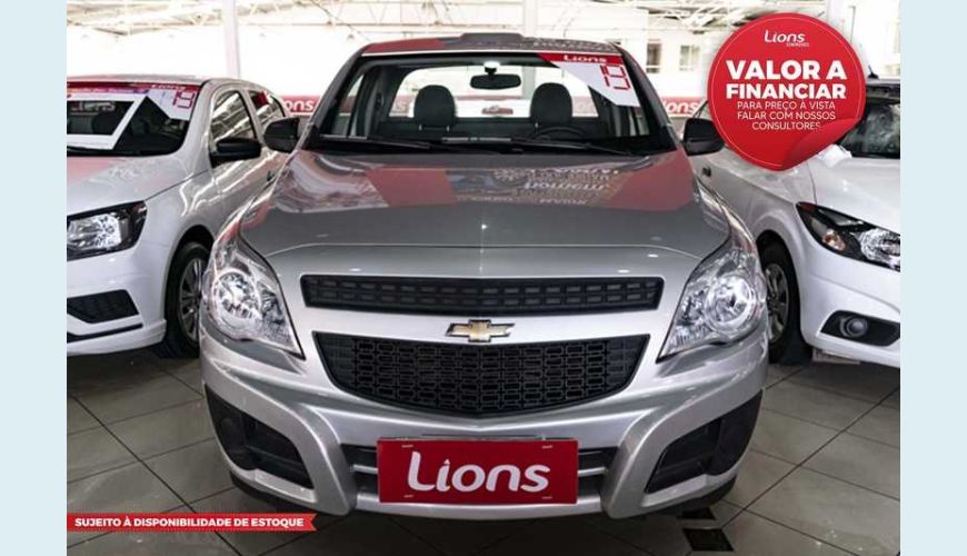 CHEVROLET MONTANA LS 1.4 FLEX - PRATA - 2019 Foto 1 (Grande)
