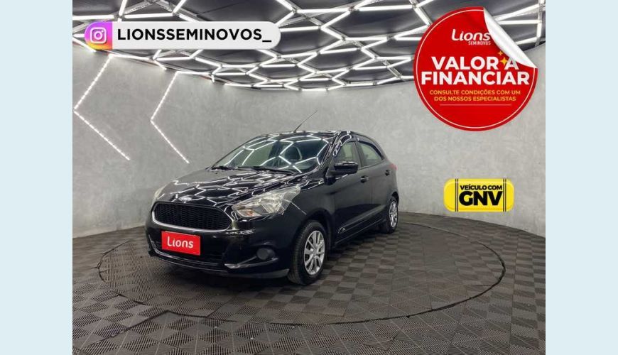 FORD KA SE PLUS 1.0 FLEX - PRETO - 2015 Foto 1 (Grande)