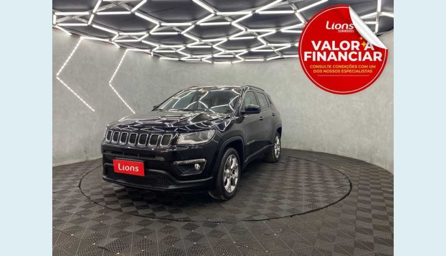 JEEP COMPASS 2.0 LONGITUDE 4X2 AUT. FLEX - PRETO - 2021 Foto 1 (Grande)