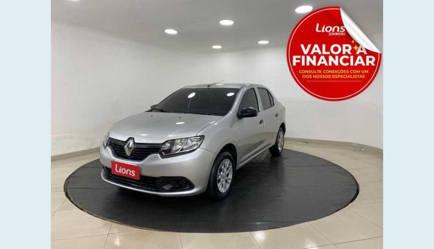 RENAULT LOGAN AUTHENTIQUE 1.0 12V SCE FLEX - PRATA - 2018 Foto 1 (Grande)