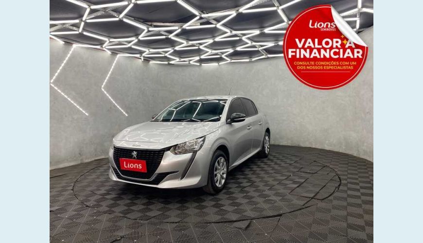 PEUGEOT 208 LIKE 1.6 FLEX - PRATA - 2021 Foto 1 (Grande)