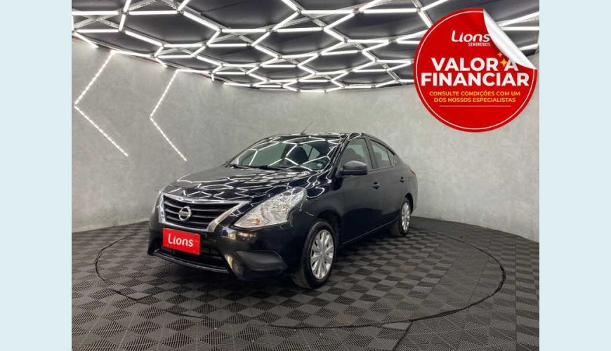 NISSAN VERSA 1.0 12V V-DRIVE FLEX - PRETO - 2021 Foto 1 (Grande)