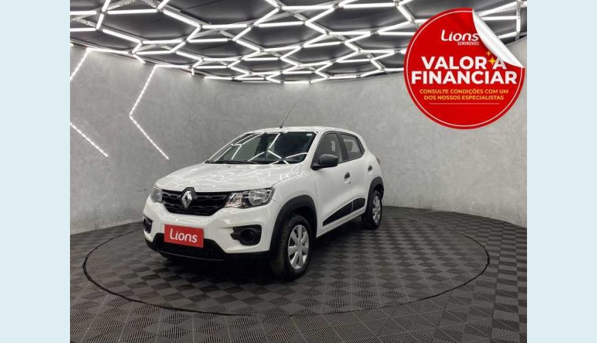 RENAULT KWID ZEN 1.0 12V SCE FLEX - BRANCO - 2020 Foto 1 (Grande)