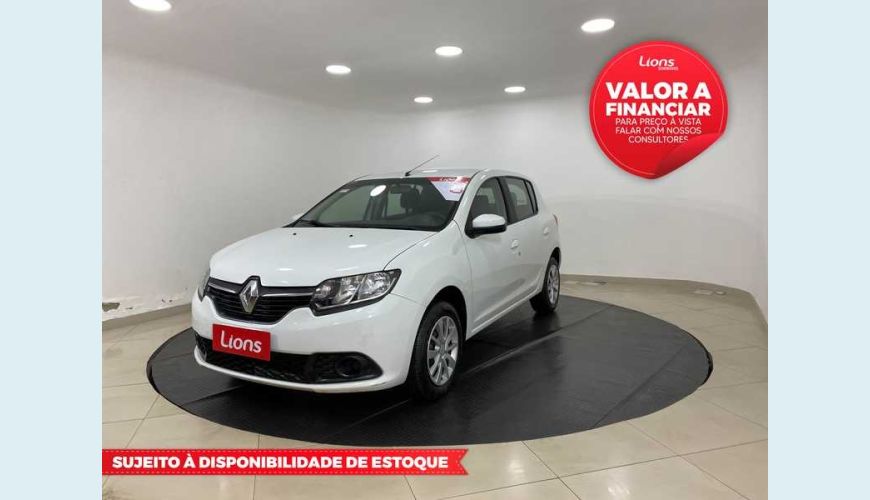 RENAULT SANDERO EXPRESSION 1.6 16V SCE FLEX - BRANCO - 2018 Foto 1 (Grande)