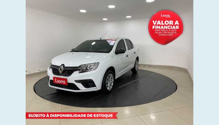 RENAULT LOGAN ZEN 1.0 12V SCE FLEX - BRANCO - 2020 Foto 1 (Grande)