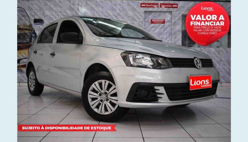 VOLKSWAGEN GOL 1.0 MPI TRENDLINE 12V 5P FLEX - PRATA - 2017 Foto 1 (Grande)