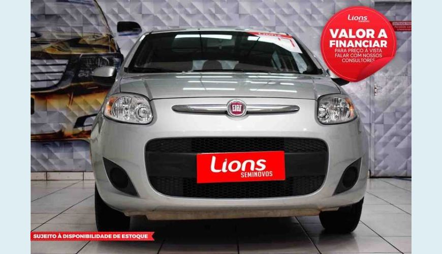 FIAT PALIO ATTRACTIVE 1.0 EVO FLEX - PRATA - 2017 Foto 1 (Grande)