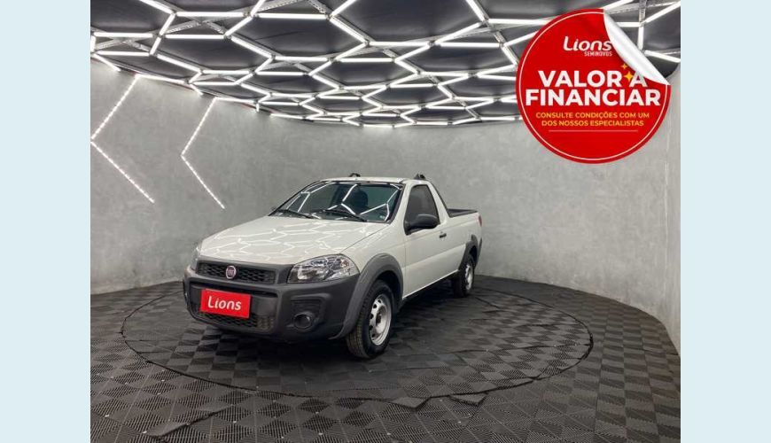 FIAT STRADA HARD WORKING 1.4 FLEX (CABINE ESTENDIDA) - BRANCO - 2018 Foto 1 (Grande)