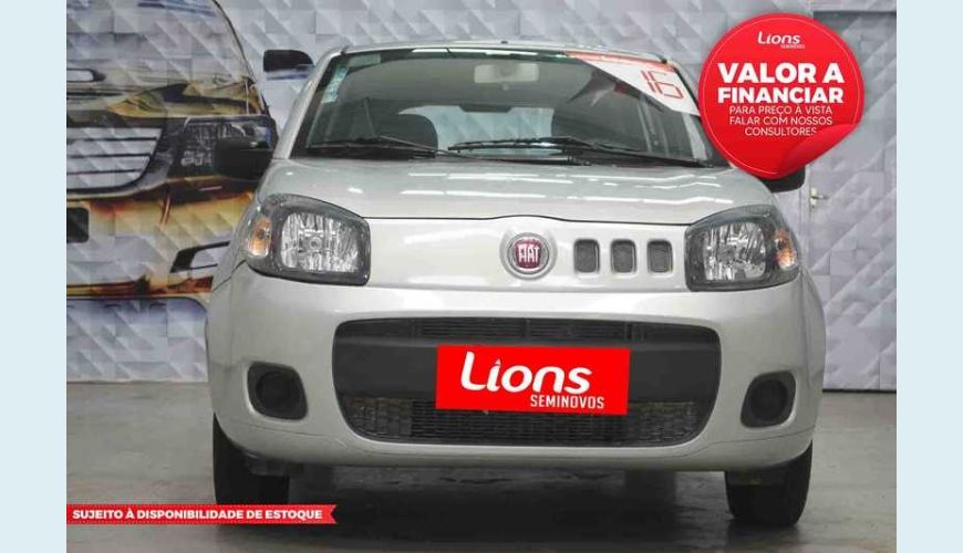 FIAT UNO VIVACE CELEB. 1.0 8V FLEX 4P - PRATA - 2016 Foto 1 (Grande)