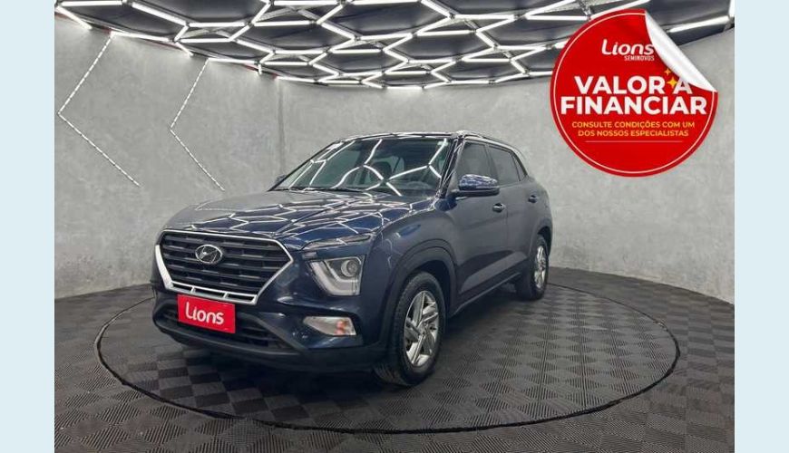 HYUNDAI CRETA COMFORT 1.0 TURBO AUT. FLEX - AZUL - 2024 Foto 1 (Grande)