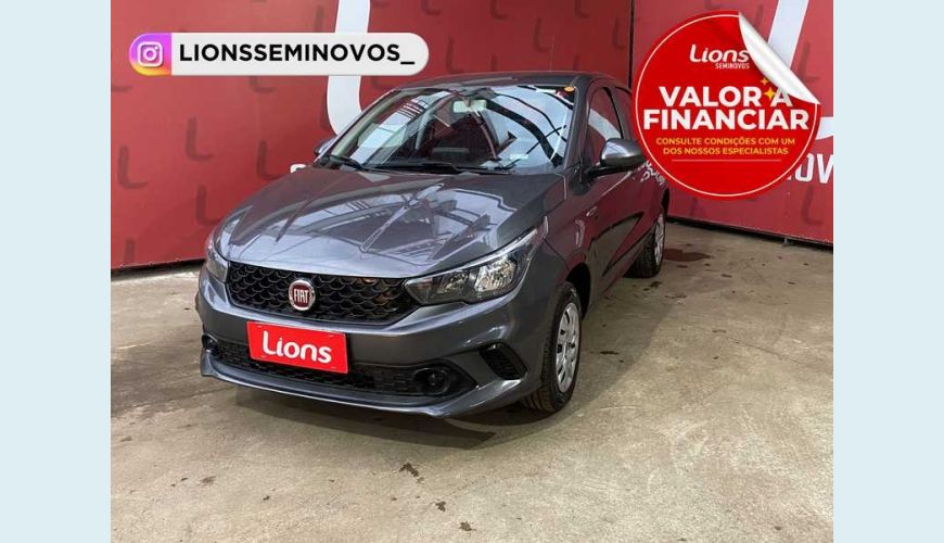 FIAT ARGO DRIVE 1.0 FIREFLY FLEX - CINZA - 2020 Foto 1 (Grande)