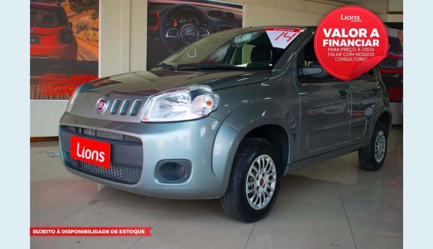 FIAT UNO VIVACE CELEB. 1.0 8V FLEX 4P - CINZA - 2014 Foto 1 (Grande)