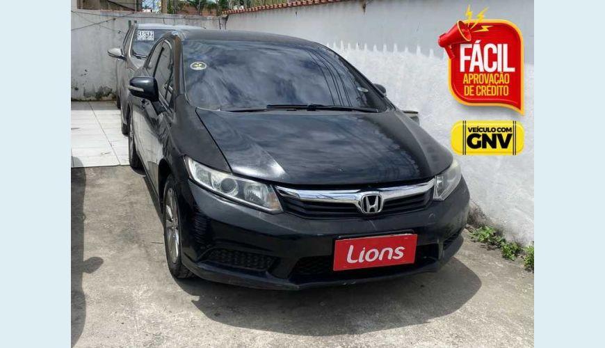 HONDA CIVIC NEW LXL 1.8 16V I-VTEC FLEX - PRETO - 2013 Foto 1 (Grande)