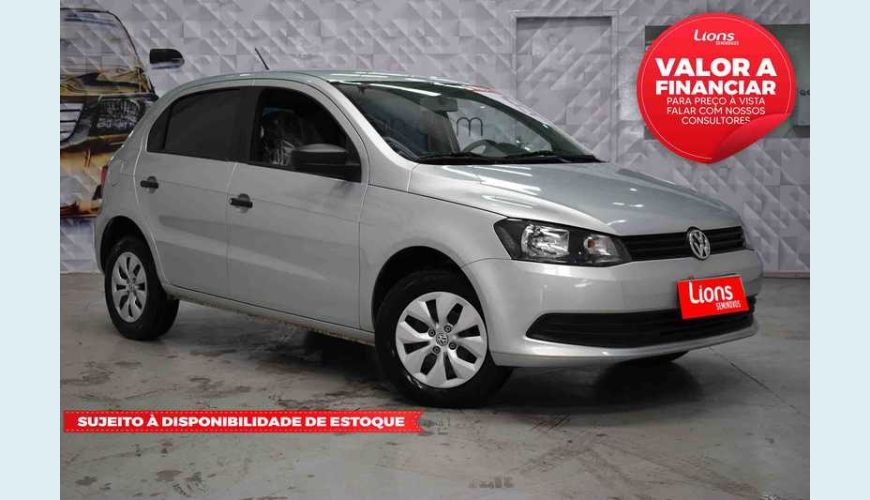 VOLKSWAGEN GOL 1.0 TEC TRENDLINE FLEX 2P - PRATA - 2015 Foto 1 (Grande)