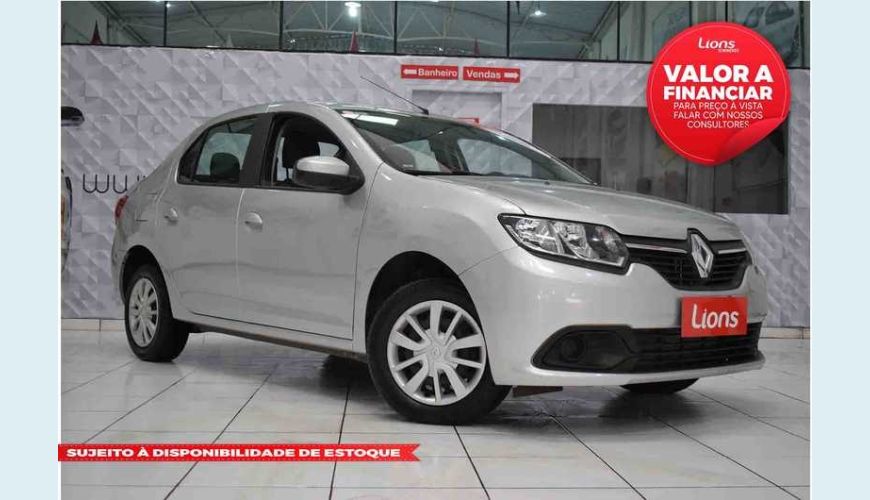 RENAULT LOGAN EXPRESSION 1.6 16V SCE FLEX - PRATA - 2018 Foto 1 (Grande)